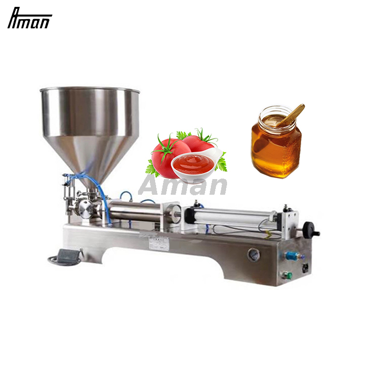 Semi Automatic Water Liquid Honey Juice Sauce Filling Machine