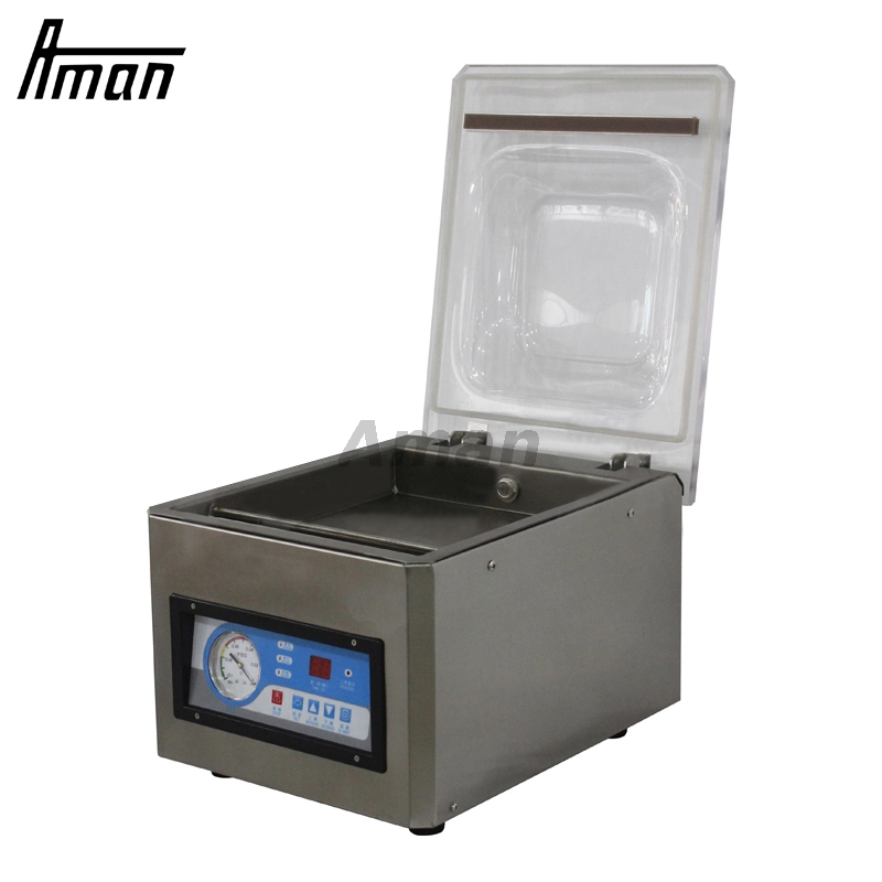 Food Sealed Single Chambe Vacuum Table Top Vacuum Packing Machine Commercial Household Vacuum Packer for Food Plastic Electric