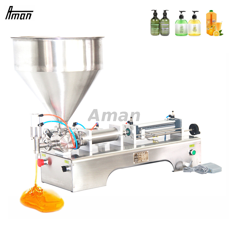 Semi Automatic Cream Water Bottle Filling Packaging Machine With Heater Filler